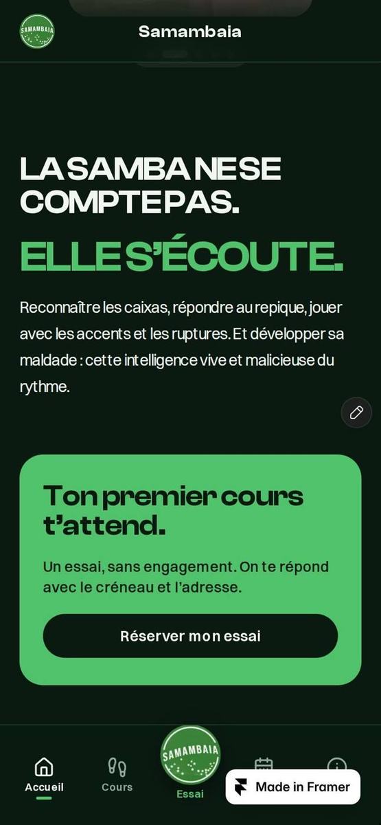 Samambaia - Écran mobile 3
